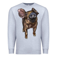 Heather Grey baby duroc pig Premium Sweatshirt - LillyAllenDesigns
