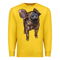 Lemon baby duroc pig Premium Sweatshirt - LillyAllenDesigns