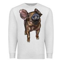 Oatmeal Heather baby duroc pig Premium Sweatshirt - LillyAllenDesigns