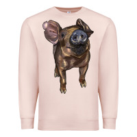 Pale Pink baby duroc pig Premium Sweatshirt - LillyAllenDesigns