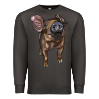 Smoke baby duroc pig Premium Sweatshirt - LillyAllenDesigns