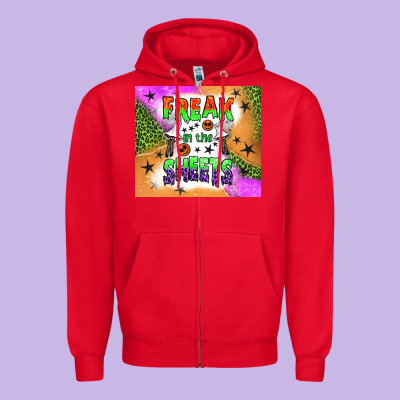 Freak In The Sheets Tumbler Zipper Hoodie Designed By Bundleandbundleshop