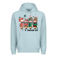 Blue Mist teacher christmas Premium Hoodie - MaliasSmallBusiness