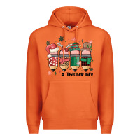 Carrot teacher christmas Premium Hoodie - MaliasSmallBusiness