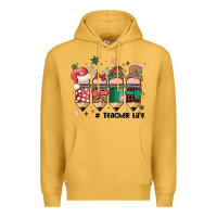 Mustard teacher christmas Premium Hoodie - MaliasSmallBusiness