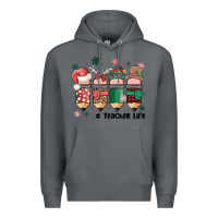 Rock teacher christmas Premium Hoodie - MaliasSmallBusiness