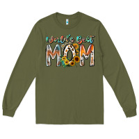 Army Green world is best mom Long Sleeve Tee - RacoonDesign