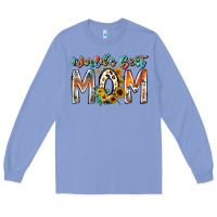 Colony Blue world is best mom Long Sleeve Tee - RacoonDesign