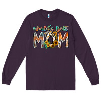 Plum world is best mom Long Sleeve Tee - RacoonDesign