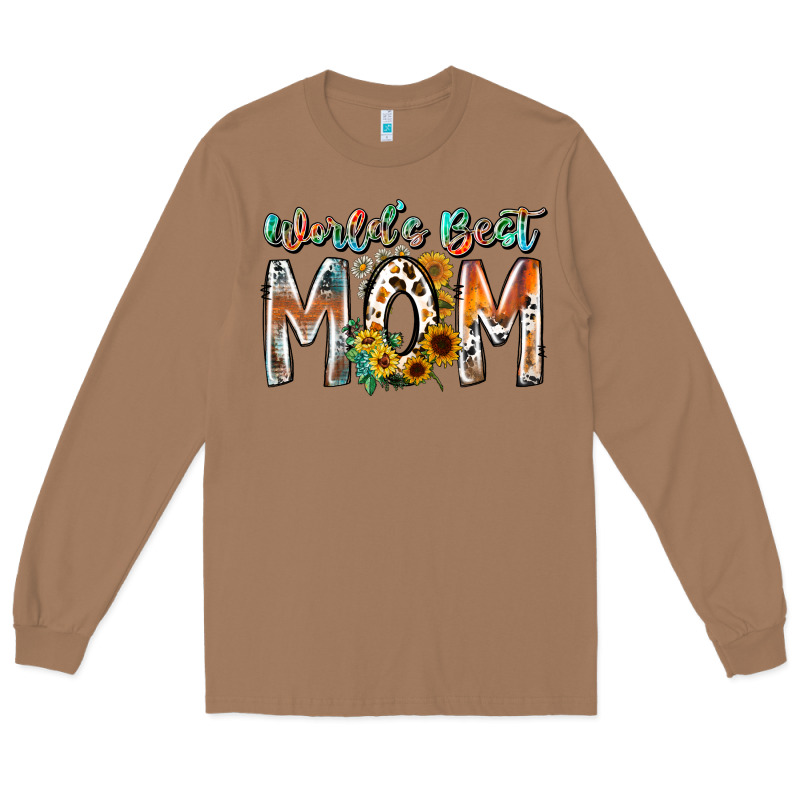 World Is Best Mom Long Sleeve Tee by RacoonDesign | Teevron