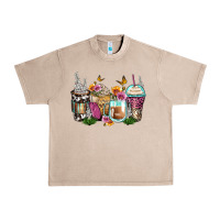 French Oak floral coffee cups Urban Heavy Tee - Zillion Design Studio