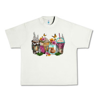 Pistachio floral coffee cups Urban Heavy Tee - Zillion Design Studio