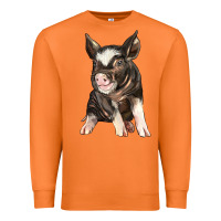 Carrot baby berkshire pig Premium Sweatshirt - LillyAllenDesigns