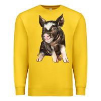 Lemon baby berkshire pig Premium Sweatshirt - LillyAllenDesigns