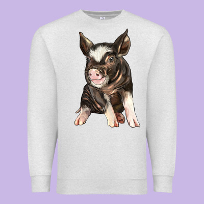 Baby Berkshire Pig Premium Sweatshirt Designed By Lillyallendesigns