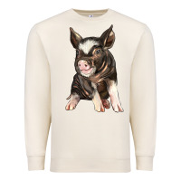 Sandshell baby berkshire pig Premium Sweatshirt - LillyAllenDesigns