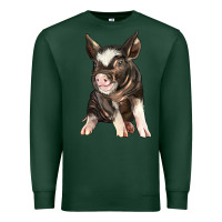 Sports Green baby berkshire pig Premium Sweatshirt - LillyAllenDesigns