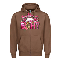 Chestnut breast cancer together we fight with baseball Zipper Hoodie - Artiststas