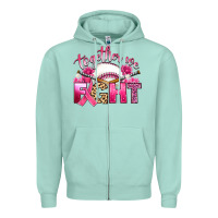 Seafoam breast cancer together we fight with baseball Zipper Hoodie - Artiststas