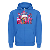True Royal breast cancer together we fight with baseball Zipper Hoodie - Artiststas