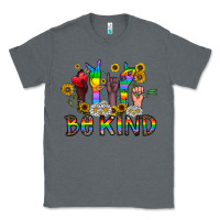 Charcoal Heather be kind Classic Tee - CowhideDigitalArt