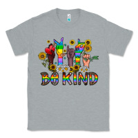 Heather Grey be kind Classic Tee - CowhideDigitalArt