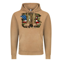 Vintage Camel american flag with army boots Vintage Hoodie - RanaPortraitStore