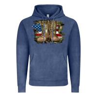 Vintage Denim american flag with army boots Vintage Hoodie - RanaPortraitStore