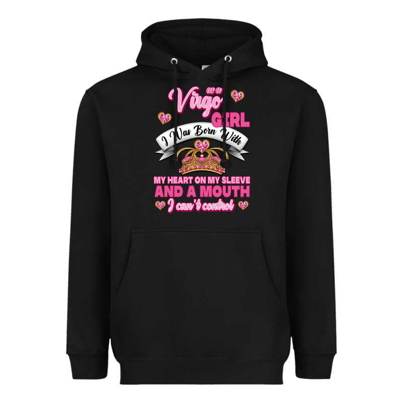 As A Virgo Girl Zodiac Girls Heavyweight Hoodie by Jasminsmagicworld | Teevron