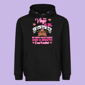 As A Virgo Girl Zodiac Girls Heavyweight Hoodie Designed By Jasminsmagicworld