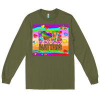 Army Green love is all that matters Long Sleeve Tee - HRA Design Shop
