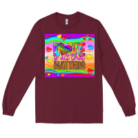 Burgundy love is all that matters Long Sleeve Tee - HRA Design Shop