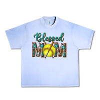 Grape Ice western blessed mom with softball Urban Heavy Tee - texasbilliewilder