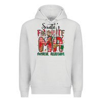 Dove Grey santa favorite medical assistant Premium Hoodie - MaliasSmallBusiness