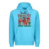 Ocean Blue santa favorite medical assistant Premium Hoodie - MaliasSmallBusiness