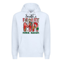 White santa favorite medical assistant Premium Hoodie - MaliasSmallBusiness