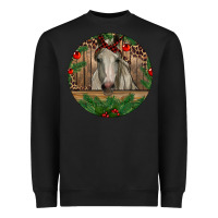 Black Christmas Horse Heavyweight Sweatshirt - RanaPortraitStore