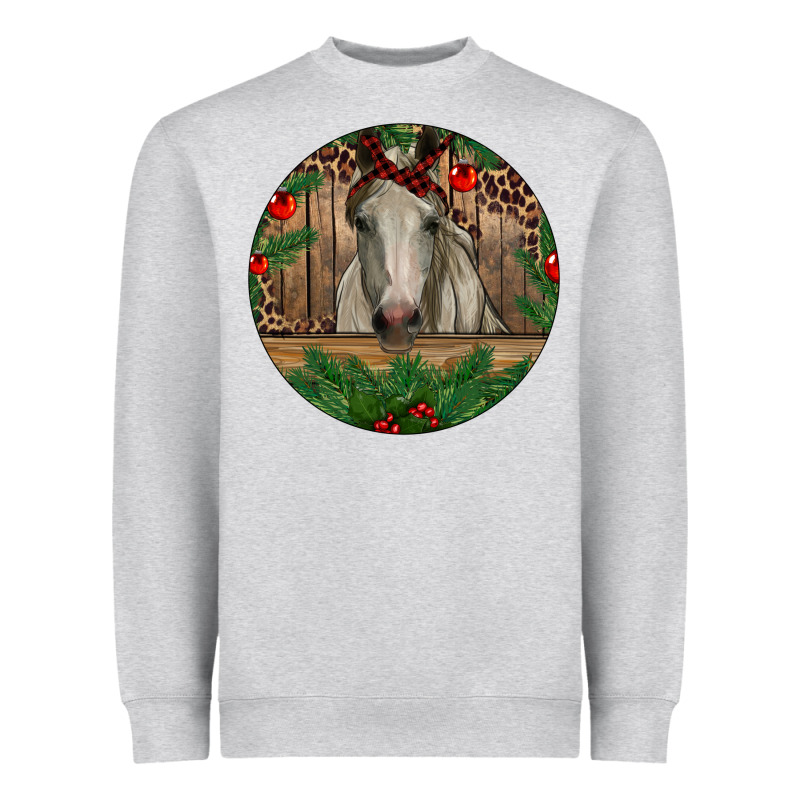 Christmas Horse Heavyweight Sweatshirt by RanaPortraitStore | Teevron