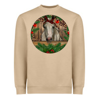 Mushroom Christmas Horse Heavyweight Sweatshirt - RanaPortraitStore
