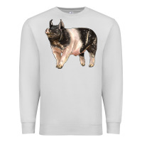 Dove Grey hampshire pig Premium Sweatshirt - LillyAllenDesigns