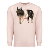 Pale Pink hampshire pig Premium Sweatshirt - LillyAllenDesigns