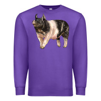 Purple hampshire pig Premium Sweatshirt - LillyAllenDesigns