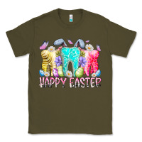 Army Green happy easter tooth Classic Tee - RacoonDesign