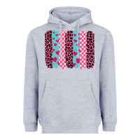 Heather Grey valentine's day brushstrokes Heavyweight Hoodie - BarkalooDesign