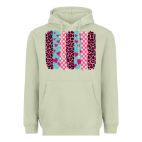 Matcha valentine's day brushstrokes Heavyweight Hoodie - BarkalooDesign