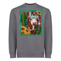 Storm Western Christmas Cow Heavyweight Sweatshirt - RanaPortraitStore