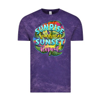 Cloud Purple sunrise sunburn sunset repeat Vintage Tee - BarkalooDesign