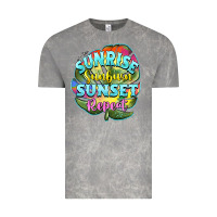 Cloud Rock sunrise sunburn sunset repeat Vintage Tee - BarkalooDesign