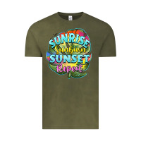 Vintage Olive sunrise sunburn sunset repeat Vintage Tee - BarkalooDesign