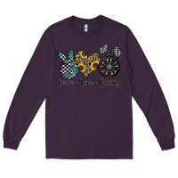 Plum peace love racing Long Sleeve Tee - CowhideDigitalArt